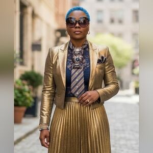 Handcrafted Luxury Fashion Necktie Necklace 📿 (Blue Light Special)